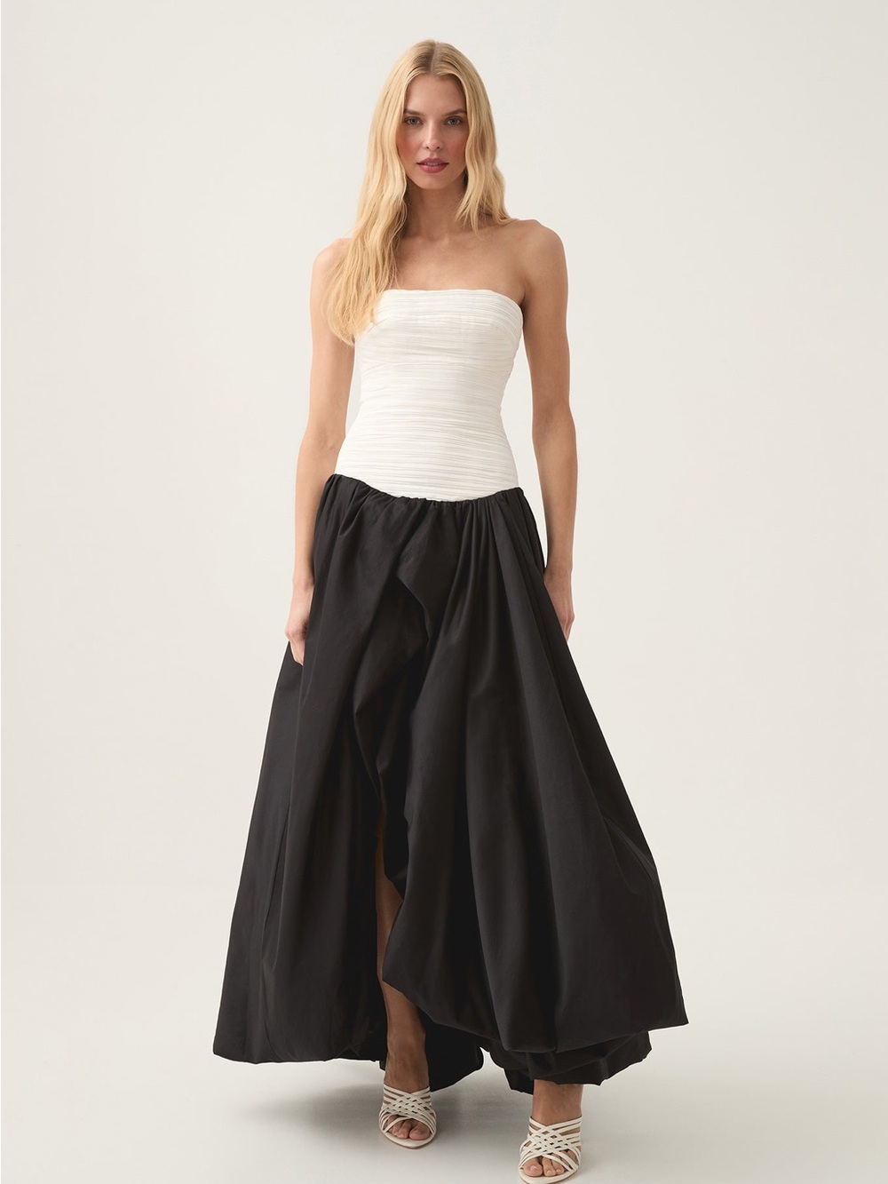 AJE VIOLETTE BUBBLE HEM MAXI DRESS, US SIZE 2 NWT